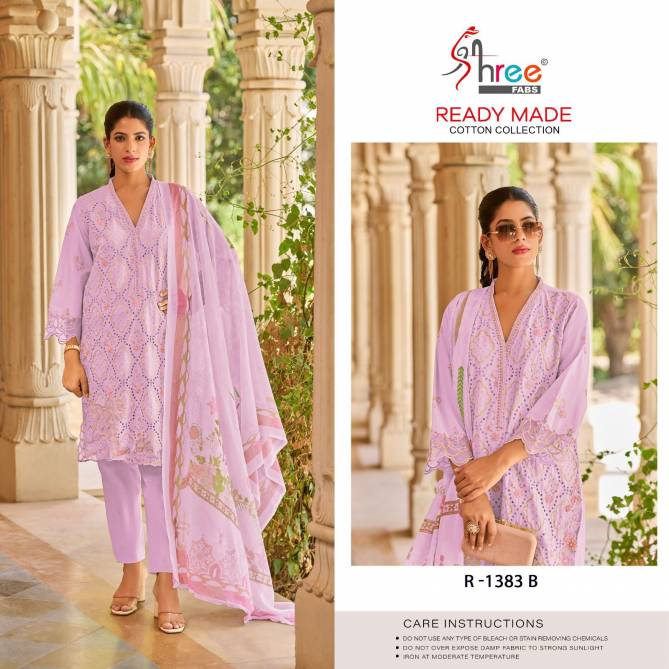 Shree 1383 A To D Cambric Cotton Pakistani Readymade Suits Wholesale Shop In Surat